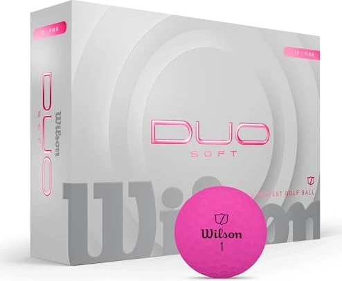 Wilson DUO Soft Golfbälle pink, 12 Stück