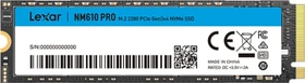 Lexar NM610 Pro 1TB, M.2 2280 / M-Key / PCIe 3.0 x4