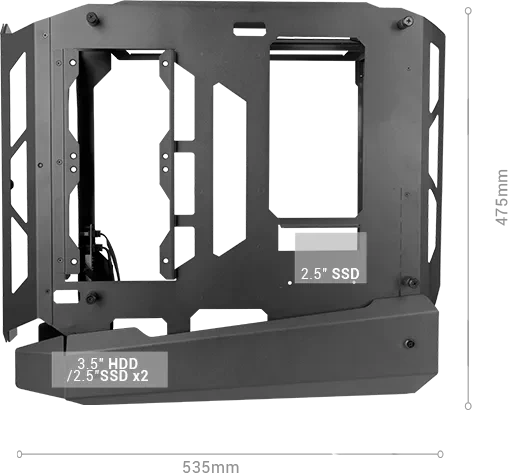 Mars Gaming MC-Edge White, Glasfenster