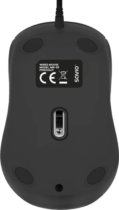 Savio MB-02 Wired Mouse schwarz, USB