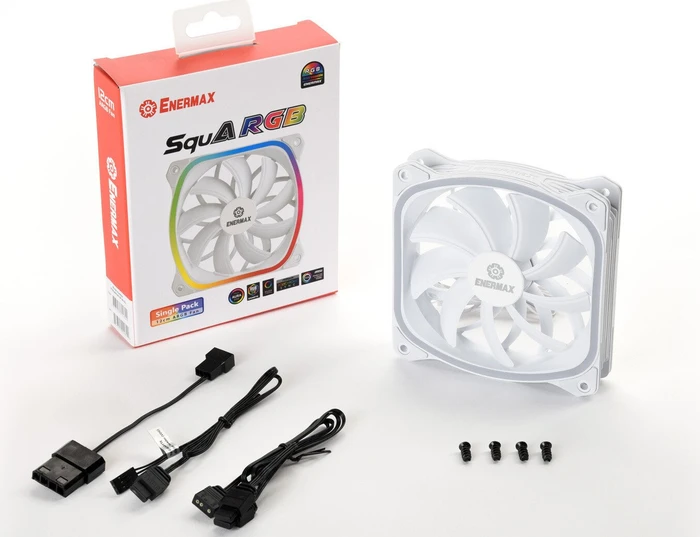 Enermax SquA RGB White, weiß, 120mm
