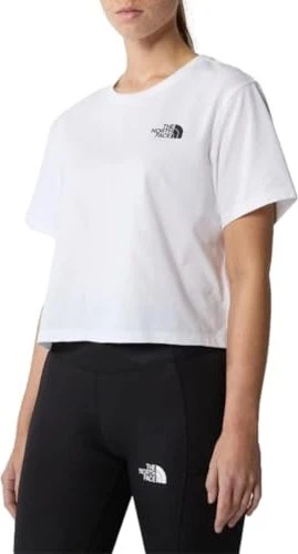 The North Face Simple Dome Crop T-Shirt kurzarm tnf white (Damen)