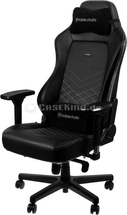 noblechairs Hero Gamingstuhl, schwarz/platinweiß
