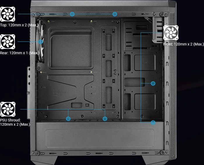 AeroCool Genesis ARGB, Acrylfenster