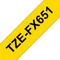 Brother TZe-FX651 Beschriftungsband, 24mm, schwarz/gelb Vorschaubild