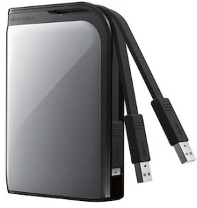 Buffalo MiniStation Extreme HD-PZU3, silber, 500GB, USB 3.0 Micro-B