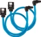 Corsair Premium Sleeved SATA 6Gb/s Kabel blau 0.3m, gewinkelt Vorschaubild