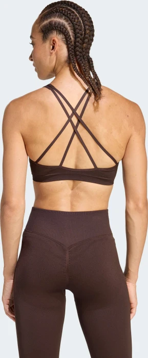 adidas Workout Essentials Knit Light Support Sport-BH aurora coffee (Damen)