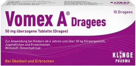 Vomex A für die Reise Dragees, 10 Stück