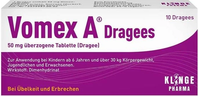 Vomex A für die Reise Dragees, 10 Stück