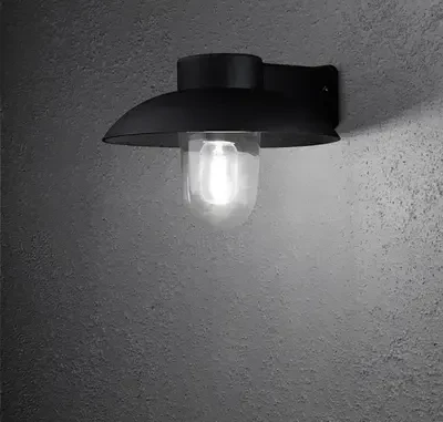 Konstsmide Mani E27 29cm Wandleuchte 1-flammig schwarz