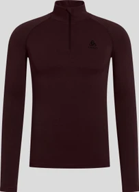 Odlo Performance Warm Baselayer Half Zip Funktionsshirt langarm fudge (Herren)