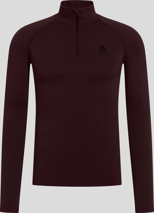 Odlo Performance Warm Baselayer Half Zip Funktionsshirt langarm fudge (Herren)