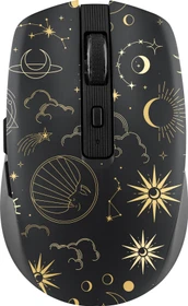 T'nB Rechargeable Bluetooth Wireless Mouse, Astro Exclusiv schwarz/gold, USB/Bluetooth (MWXASTRO2)