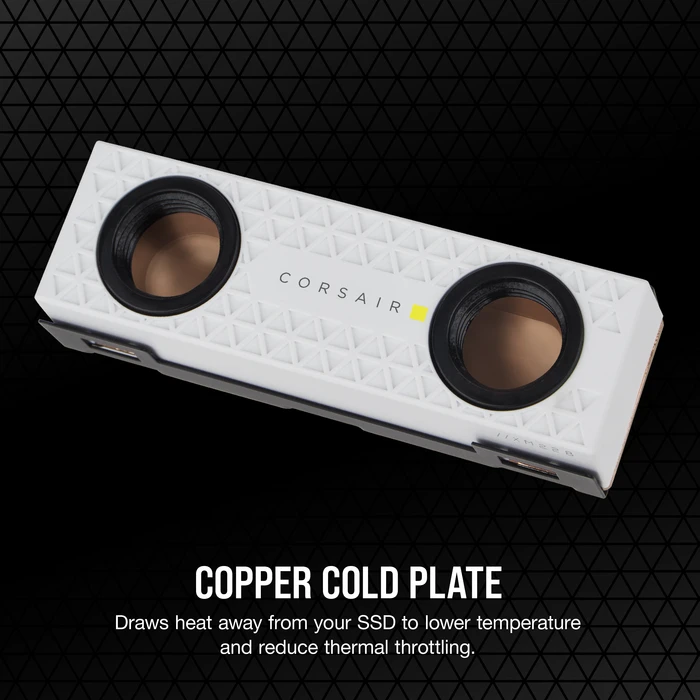 Corsair Hydro X Series XM2 M.2 SSD Water Block - White
