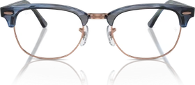 Ray-Ban RB5154 Clubmaster Optics 51mm polished striped blue