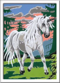 Ravensburger Malen nach Zahlen Einhorn im Zauberwald
