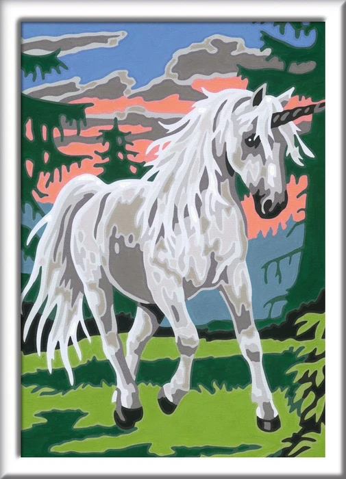 Ravensburger Malen nach Zahlen Einhorn im Zauberwald