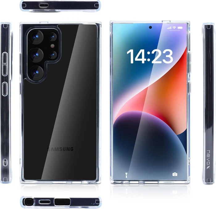 Nevox StyleShell ShockFlex für Samsung Galaxy S25 Ultra transparent