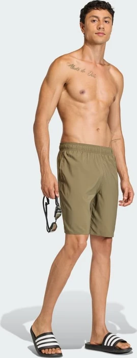 adidas 8-Inch Badeshorts olive strata/white (Herren)