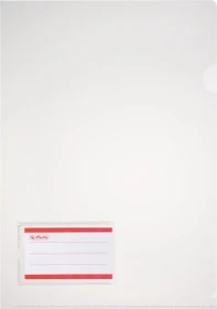 Herlitz Sichthülle für Akten mit Einstecktasche, A4, transparent, 10er-Pack