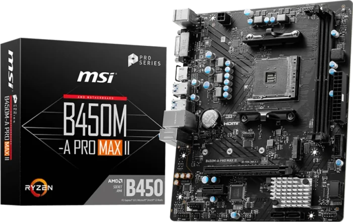 MSI B450M-A Pro MAX II (AMD AM4)
