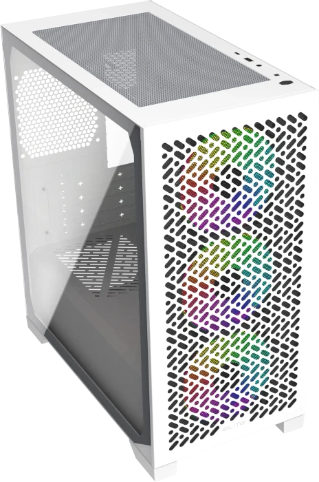 Cooler Master Elite 302 White, weiß, Glasfenster