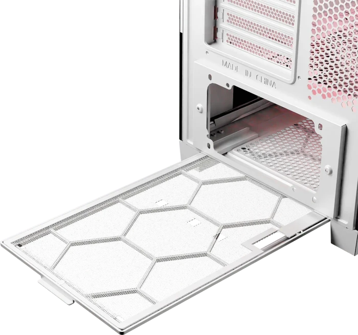 Modecom Volcano Expanse T Apex ARGB Midi, weiß, Glasfenster