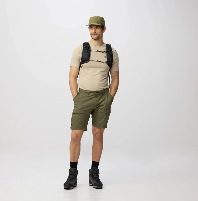 Fjällräven Abisko Hybrid Trail Zip-Off Hose lang laurel green (Herren)