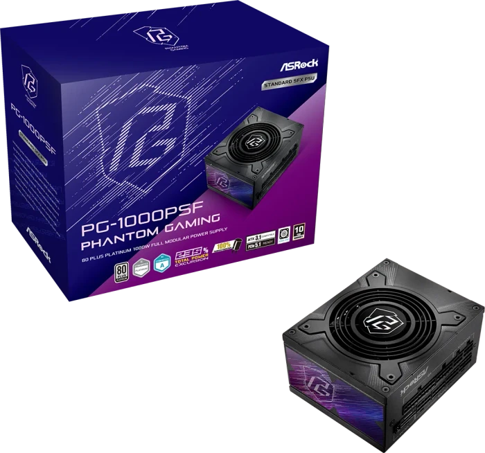 ASRock Phantom Gaming PG-1000PSF 1000W, ATX 3.1