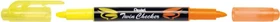 Pentel TwinChecker SLW8 orange/neongelb