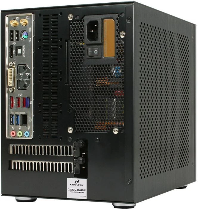 Cooltek Coolcube schwarz, Mini-ITX
