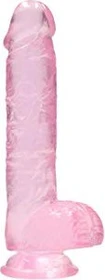 Shots Toys RealRock Crystal Clear Dildo 6"