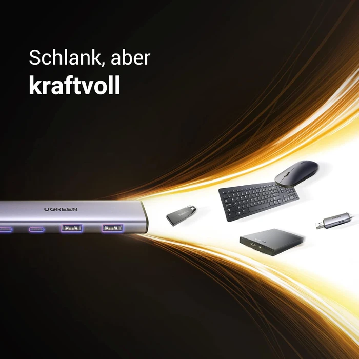 Ugreen 4-in-1 USB-C Hub, USB-C 3.0 [Stecker]