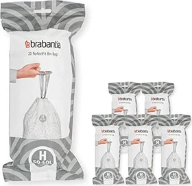 Brabantia PerfectFit Müllbeutel Typ H 50-60l, 120 Stück