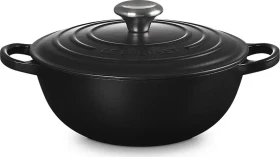 Le Creuset Signature Gusseisen La Marmite Familientopf 24cm 3.1l schwarz matt