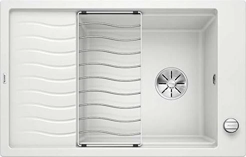 Blanco Elon XL 6 S-F InFino Becken reversibel mit Ablauffernbedienung weiß