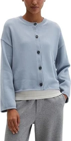 Marc O'Polo DFC V-Neck Cardigan Oversized Organic Cotton Garn Strickjacke grey horizon (Damen)