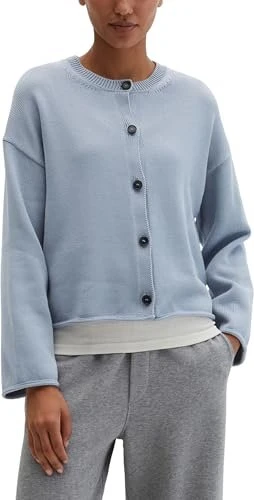 Marc O'Polo DFC V-Neck Cardigan Oversized Organic Cotton Garn Strickjacke grey horizon (Damen)