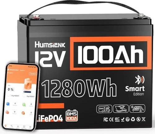 HumsiENK 12V 100Ah LiFePO4