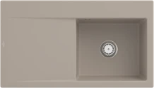 Villeroy & Boch Subway Style 50 Einbau Becken rechts mit Ablauffernbedienung almond