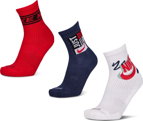 Nike Everyday Plus Crew Socken, 3 Paare