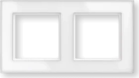 eQ-3 Homematic HmIP-GF2 Glasrahmen 2-fach, weiß