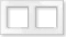 eQ-3 Homematic HmIP-GF2 Glasrahmen 2-fach, weiß Vorschaubild