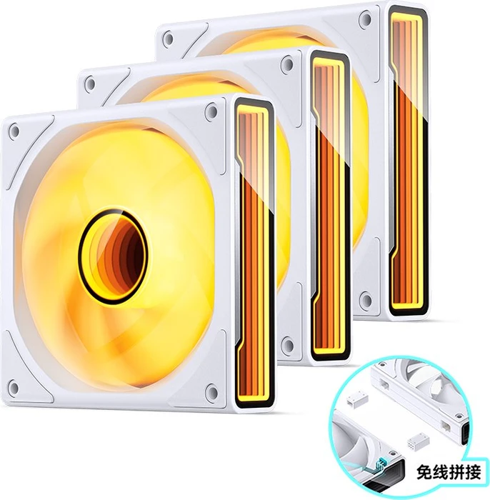 Jonsbo ZK-120W, weiß, 120mm, 3er-Pack