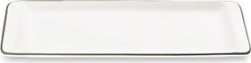 Gmundner Keramik Grauer Rand Stollenplatte 42x16cm