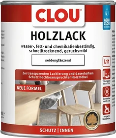 CLOU L11 Aqua CLOU Holzlack seidenglänzend farblos, 750ml