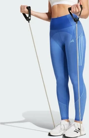 adidas Seamless Branded Hose 7/8 semi lucid blue (Damen)
