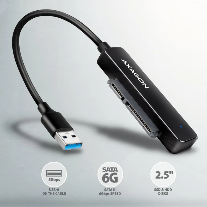 Axagon 2.5" Adapter, USB-A 3.0, USB -> SATA