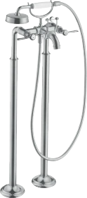 Hansgrohe Axor Montreux 2-Griff Wannenarmatur bodenstehend mit Hebelgriffen brushed chrome